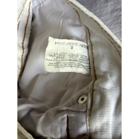 Bandolino Blu White Denim Capri Pants Size 6 Petite - Picture 4 of 4